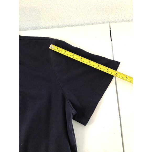 GOODIELLOW- MENS PLAIN NAVY SHORT SLEEVE CREW NECK T-SHIRT SIZE LARGE - Picture 4 of 6